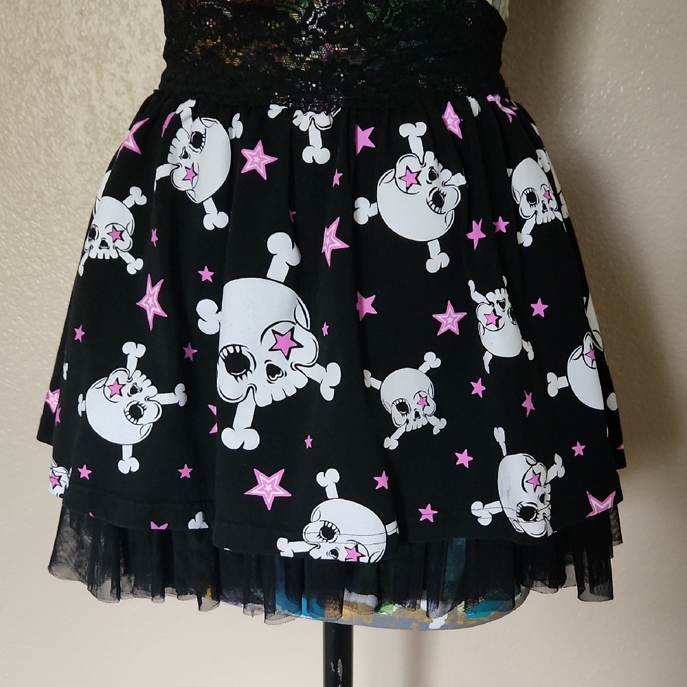 Widow Skull Mini Skirt